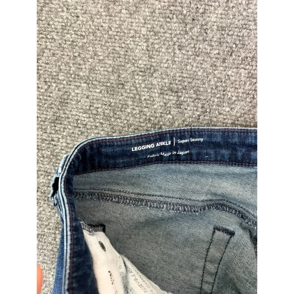 AG-ED Adriano Goldschmied Legging Ankle Jeans Women Blue Super Skinny Size 27